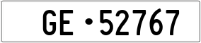 Trailer License Plate